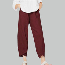 Indlæs billede til gallerivisning Afslappede bukser i bomuldsblanding