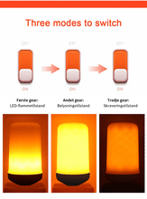 Indlæs billede til gallerivisning LED lyspære med flammeeffekt