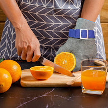 Indlæs billede til gallerivisning Beskyttende arbejdshandsker i rustfrit stål