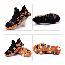 Indlæs billede til gallerivisning Ventilerende sneakers med beskyttende tåkappe i stål