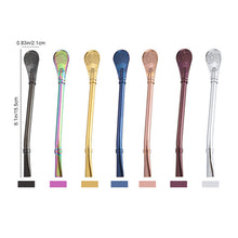 Indlæs billede til gallerivisning Kaffeske/sugerør i rustfrit stål