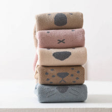 Indlæs billede til gallerivisning Søde varme børnestrømper med skridsikre gummidutter