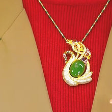 Indlæs billede til gallerivisning Forudsalg - Katteøjesten Fuld diamanthalskæde