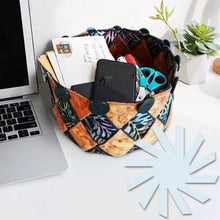 Indlæs billede til gallerivisning Skabelon til Magisk Spiralvævet Opbevaringskurv