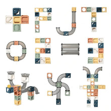 Indlæs billede til gallerivisning Magnetiske terninger til stabling af klodser Aktivitetslegetøj