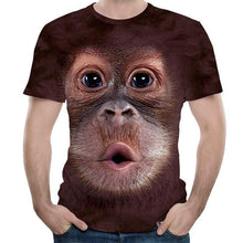 Indlæs billede til gallerivisning Sjov Gorilla 3D T-shirt