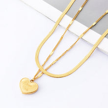 Indlæs billede til gallerivisning kvinders dobbelt lagdelt kærlighed halskæde