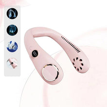 Indlæs billede til gallerivisning 2022 ny bærbar halsventilator med digital skærm