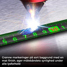 Indlæs billede til gallerivisning Målebånd i fluorescerende stål