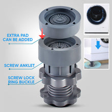 Indlæs billede til gallerivisning 4stk højdejusterbare støttefødder til vaskemaskine