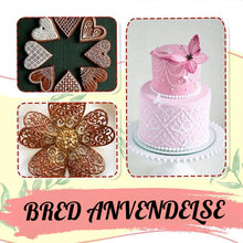 Indlæs billede til gallerivisning Kagedekorationsstencil (10 STK i 1 SÆT)