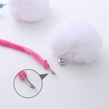 Indlæs billede til gallerivisning Hængende plysforet fjeder kattelegetøj