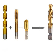 Indlæs billede til gallerivisning 6 stk. metriske gevindskruebænke med gevindskærebor sæt