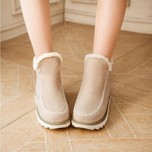 Indlæs billede til gallerivisning Platforms snestøvler med flad hæl