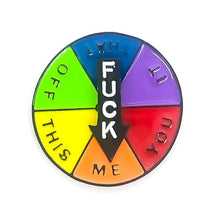 Indlæs billede til gallerivisning Sjovt humør-skilt i lykkehjul-stil