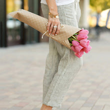 Indlæs billede til gallerivisning Slæk i bomuld og hør med snørebånd