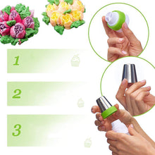 Indlæs billede til gallerivisning Sæt med tud i rustfrit stål (13 stk.) til cupcakes og kagedekoration