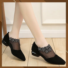 Indlæs billede til gallerivisning Rhinestone dekoration mesh hæl sko