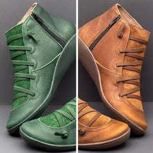 Indlæs billede til gallerivisning Enkeltfarvede støvler med flad hæl