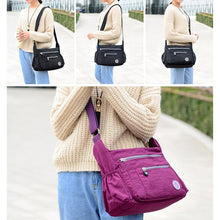 Indlæs billede til gallerivisning Vandtæt nylon skuldertaske