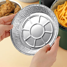 Indlæs billede til gallerivisning Rund stanniolbakke Mikrobølgeluftfriturefoliebakke