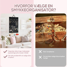 Indlæs billede til gallerivisning Hængende smykkeopbevaring i filt