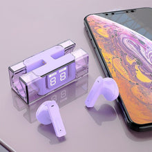 Indlæs billede til gallerivisning Trådløse øretelefoner med gennemsigtigt etui