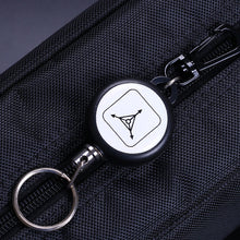 Indlæs billede til gallerivisning Nøglering med tilbagetrækkelige stålwire