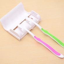 Indlæs billede til gallerivisning Automatisk tandpastadispenser og tandbørsteholdersæt