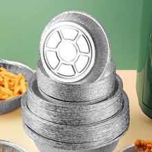 Indlæs billede til gallerivisning Rund stanniolbakke Mikrobølgeluftfriturefoliebakke