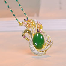 Indlæs billede til gallerivisning Forudsalg - Katteøjesten Fuld diamanthalskæde