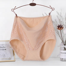 Indlæs billede til gallerivisning Trusser i bomuld med høj talje og lækagesikring i store størrelser