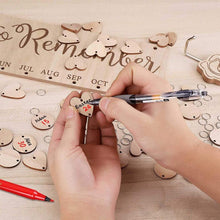 Indlæs billede til gallerivisning Træ jubilæum fødselsdag fødselsdag kalender bord