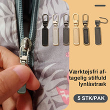 Indlæs billede til gallerivisning Teyou værktøjsfri aftagelig stilfuld lynlås (5PCS)