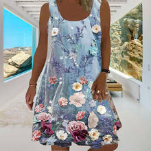 Indlæs billede til gallerivisning Blomsterkjole uden ærmer