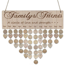 Indlæs billede til gallerivisning Træ jubilæum fødselsdag fødselsdag kalender bord