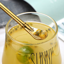 Indlæs billede til gallerivisning Kaffeske/sugerør i rustfrit stål