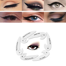 Indlæs billede til gallerivisning Quick eyeliner & eyeshadow stencil stickers