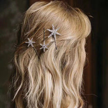 Indlæs billede til gallerivisning Hovedbeklædningstilbehør med Skinnende Diamantstjerner