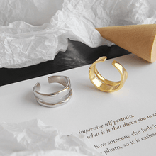 Indlæs billede til gallerivisning Justerbar geometrisk dobbeltring