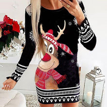 Indlæs billede til gallerivisning Christmas Reindeer Print Dress