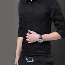 Indlæs billede til gallerivisning Mænd slim fit elastisk skjorte
