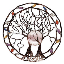 Indlæs billede til gallerivisning Cirkel af Liv Metal Træ Væg dekoration