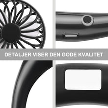 Indlæs billede til gallerivisning Genopladelige mini-halsventilatorer