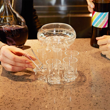 Indlæs billede til gallerivisning Dispenser og holder til 6 shotglas