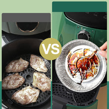 Indlæs billede til gallerivisning Rund stanniolbakke Mikrobølgeluftfriturefoliebakke