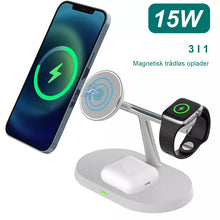 Indlæs billede til gallerivisning 3-i-1 trådløs oplader