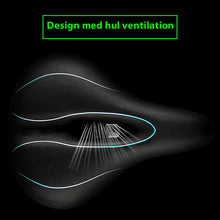 Indlæs billede til gallerivisning Cykelsadel med baglygte