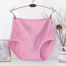 Indlæs billede til gallerivisning Trusser i bomuld med høj talje og lækagesikring i store størrelser