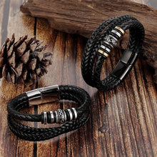 Indlæs billede til gallerivisning Dobbelt Række armbånd til søn barnebarn og kæreste